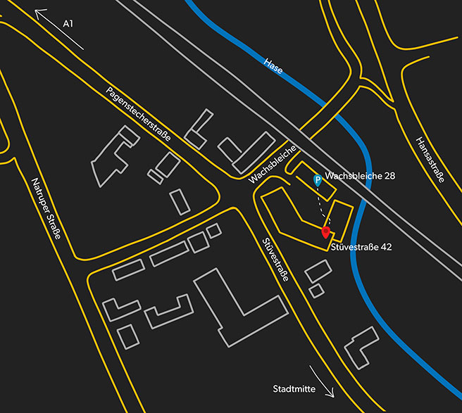 Kontrastkraft: Anfahrtskarte