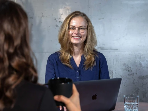 Beratungsgespräch mit Natascha