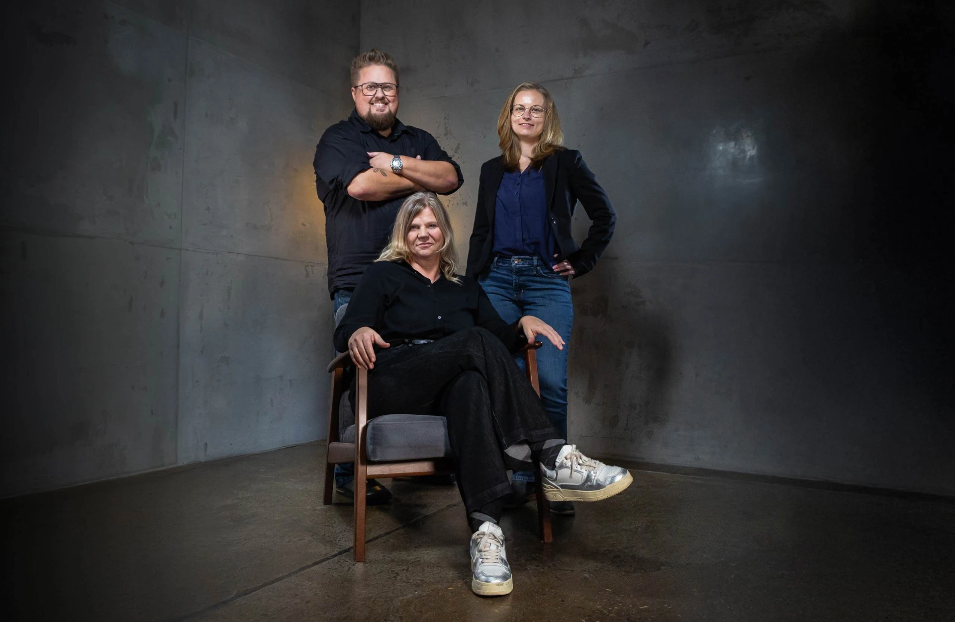 Gesellschafterteam Christine, Natascha und René.