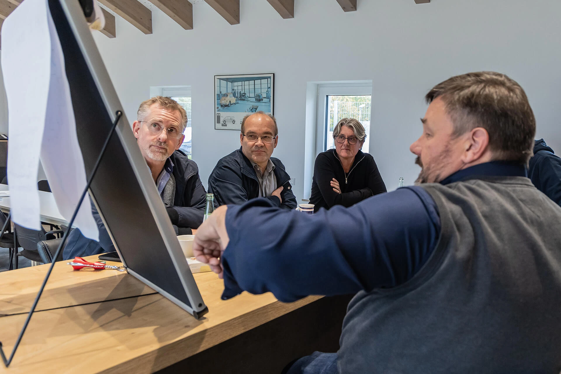 Führungskräfte Austausch Gruppe von 5 Männern